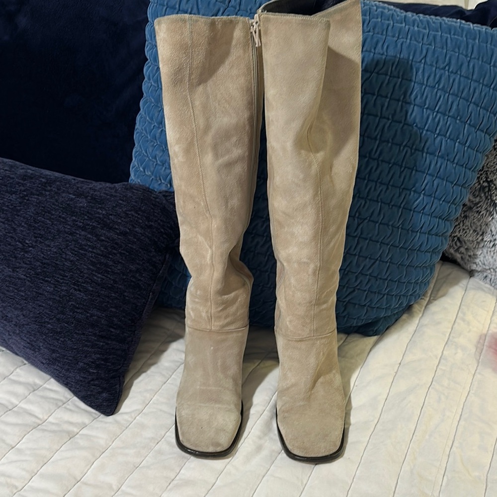 J Crew vintage Women's Tan Knee-High Boots 8